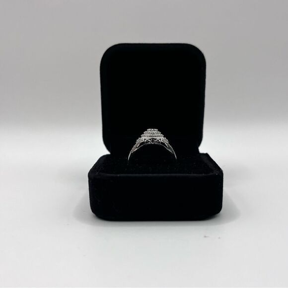 0.50 CT Marquise Cut Natural Diamond Sterling Silver Ring - Picture 3 of 8
